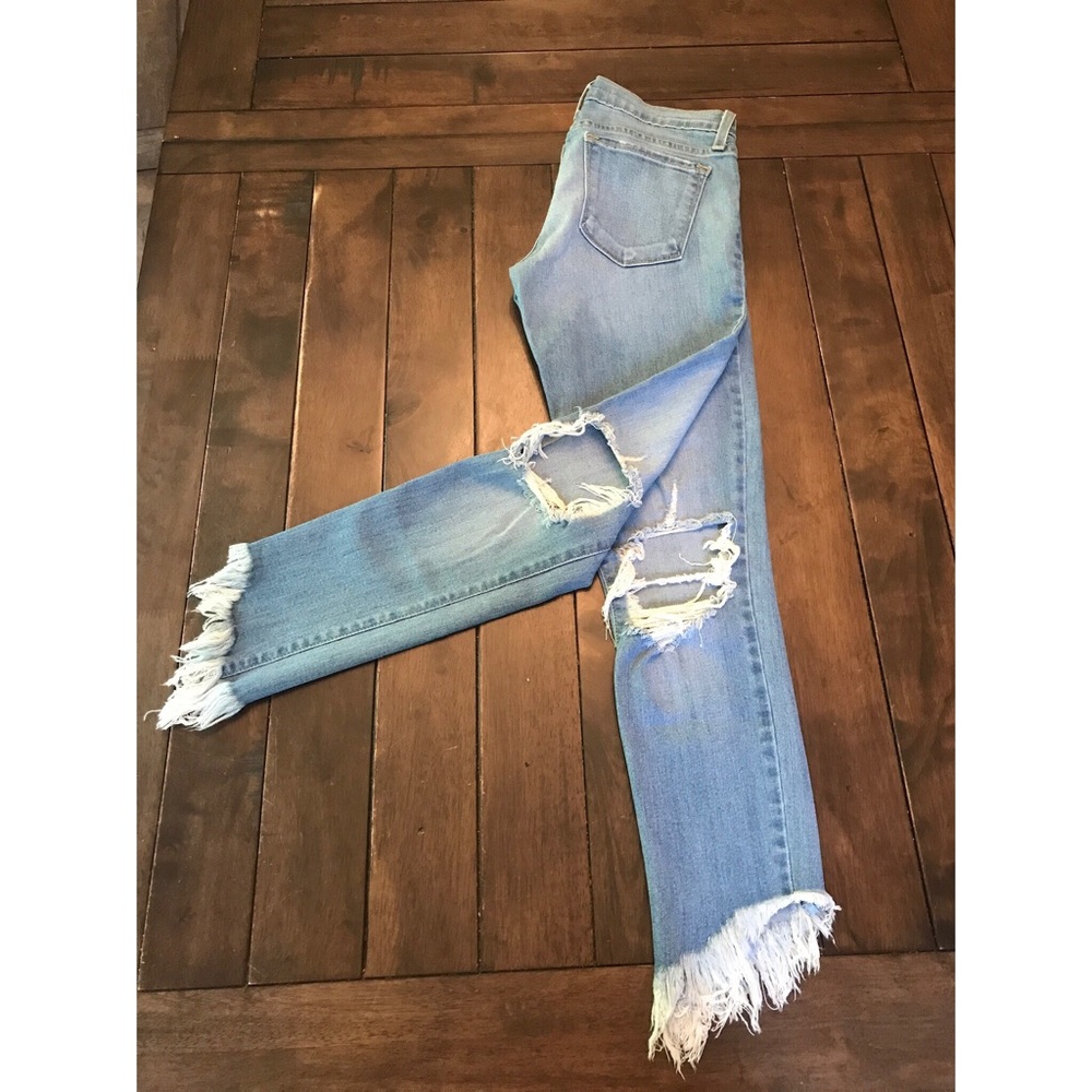 Flying Monkey Frayed Bottom Skinny Jean